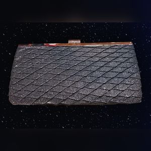 Vintage Lulu Townsend Sparkly Black Clutch